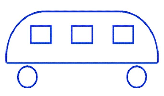 Автобус без колес картинка для детей