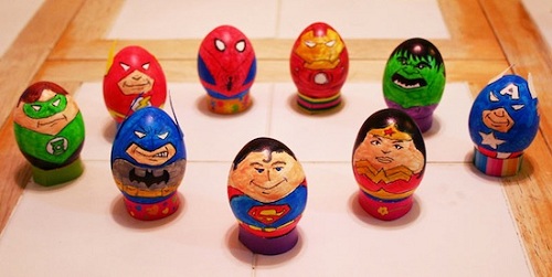 Оригинальные пасхальные яйца Супермен
